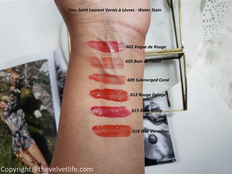 ysl vernis a levres lip swatches|NEW YSL WATER LIP STAINS (VERNIS À LÈVRES): Lip .